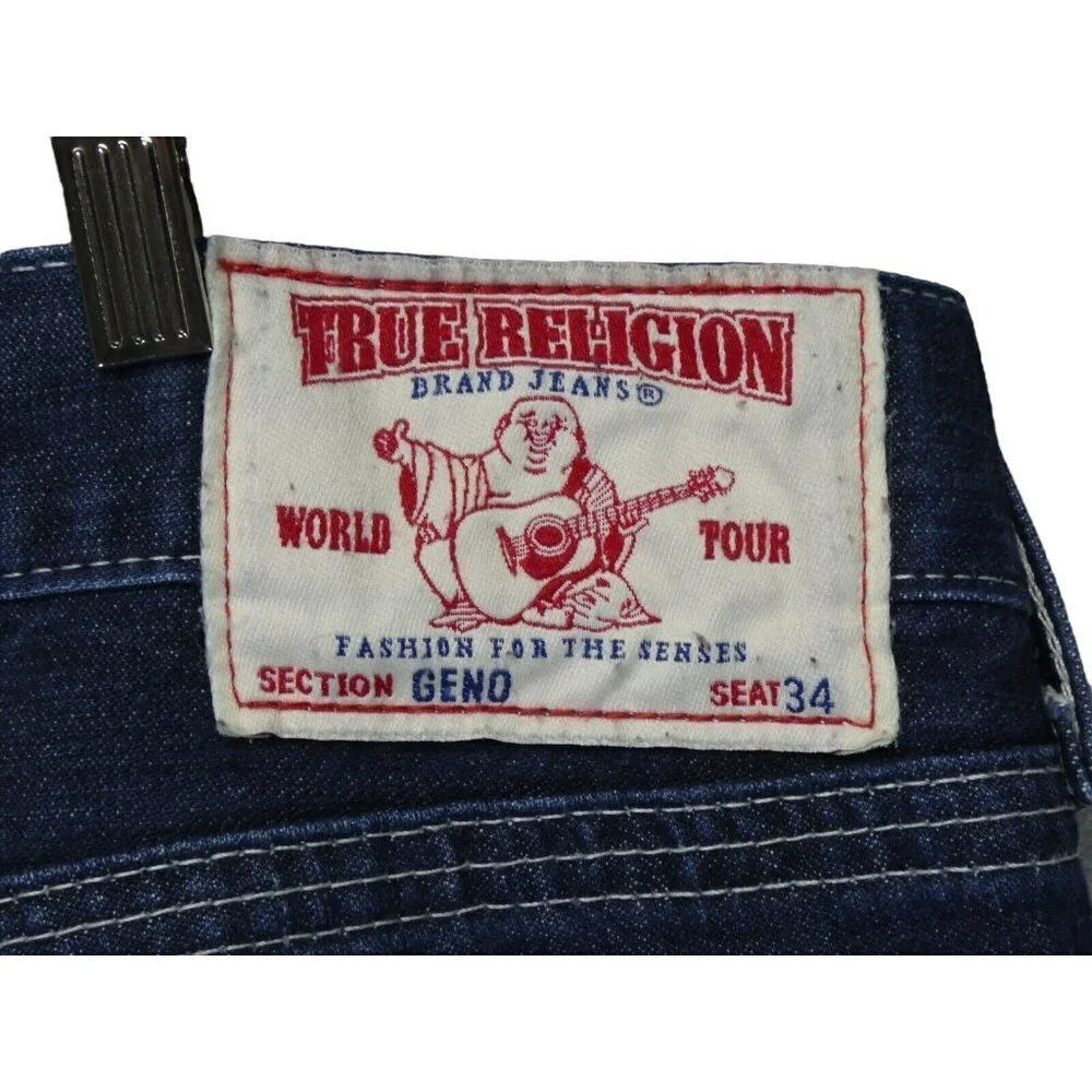 Vintage True Religion Jeans Mens 38‎ Geno Button Fly Waist 41